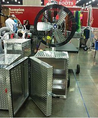 Picture of Double Blower Box with Additional Storage